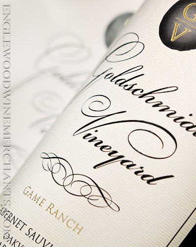 2021 Goldschmidt Vineyard, "Game Ranch Vineyard" Cabernet Sauvignon, Oakville
