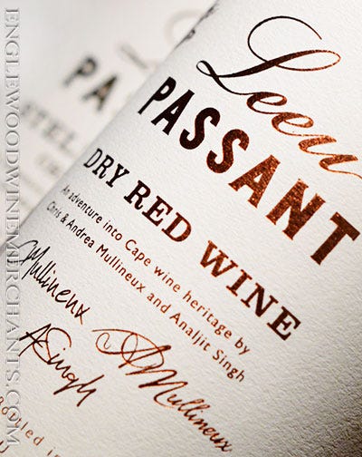 2016 Leeu Passant, Dry Red Wine, Stellenbosch