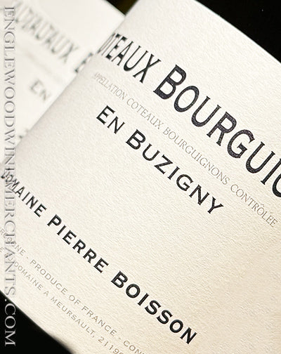 2022 Domaine Pierre Boisson Coteaux Bourguignons En Buzigny Blanc