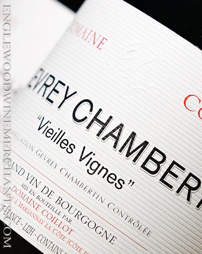 2019 Domaine Coillot, Gevrey-Chambertin "Vieilles Vignes," Burgundy