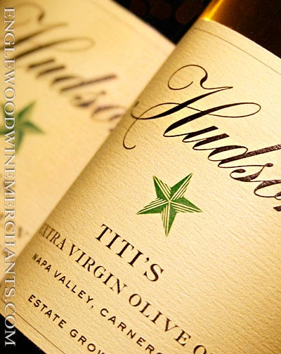 Hudson Vineyards, "Titi's" Extra Virgin Olive Oil