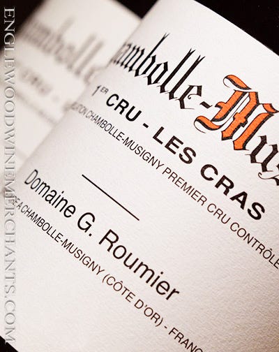 Domaine G. Roumier, Chambolle-Musigny 1er Cru "Les Cras"